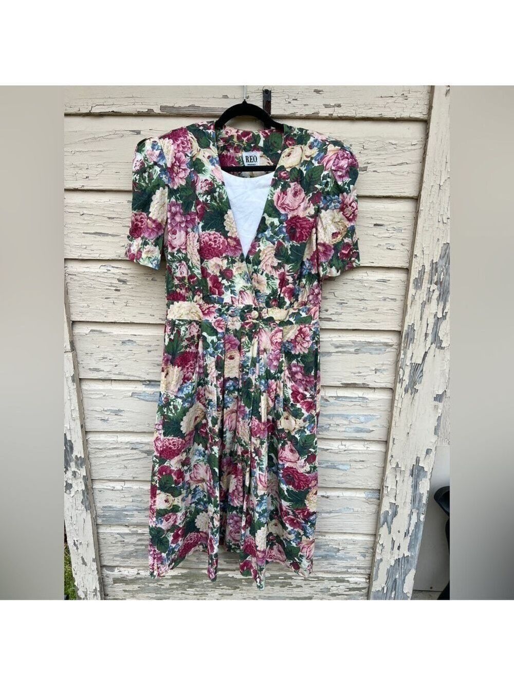 Vintage REO 80s 90s Floral Garden Cottagecore grannycore Coastal Grandma Dress
